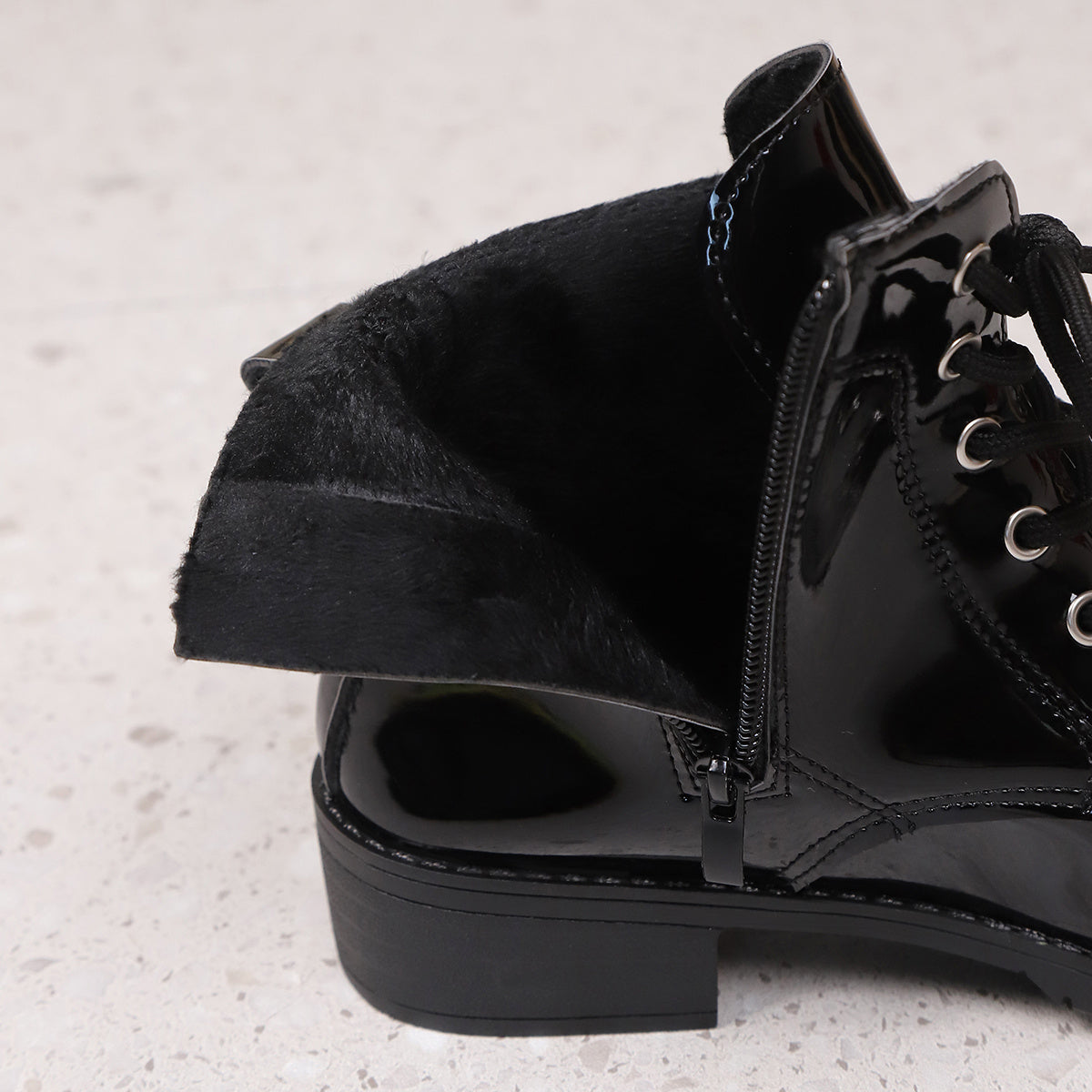 Women'S Chunky Heel Ankle Boots - Lace-Up & Side Zipper Closure, Slip-Resistant TPR Sole, All-Season Formal & Casual Shoes - Synthetic Cover-like Appearance for Everyday & Special Events - Easy-Clean Women'S Boots, Event Footwear, Sleek Boot Design, Durable Rubber Sole, Office Wear, Stylish Footwear, Comfortable Lining, Working Women