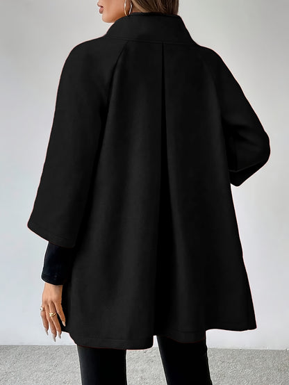 Casaco de tweed borbulhante para mulheres - Vestuário formal e casual longo com fecho de botão frontal, elegante para escritório e festa, para outono/inverno, roupa de frio chique em tom vermelho sofisticado, casacos de inverno para senhoras, moda sazonal, design eterno, construção durável, vestuário exterior elegante, mulheres com consciência da moda, moda de outono, silhueta clássica, material de alta qualidade, mulheres profissionais