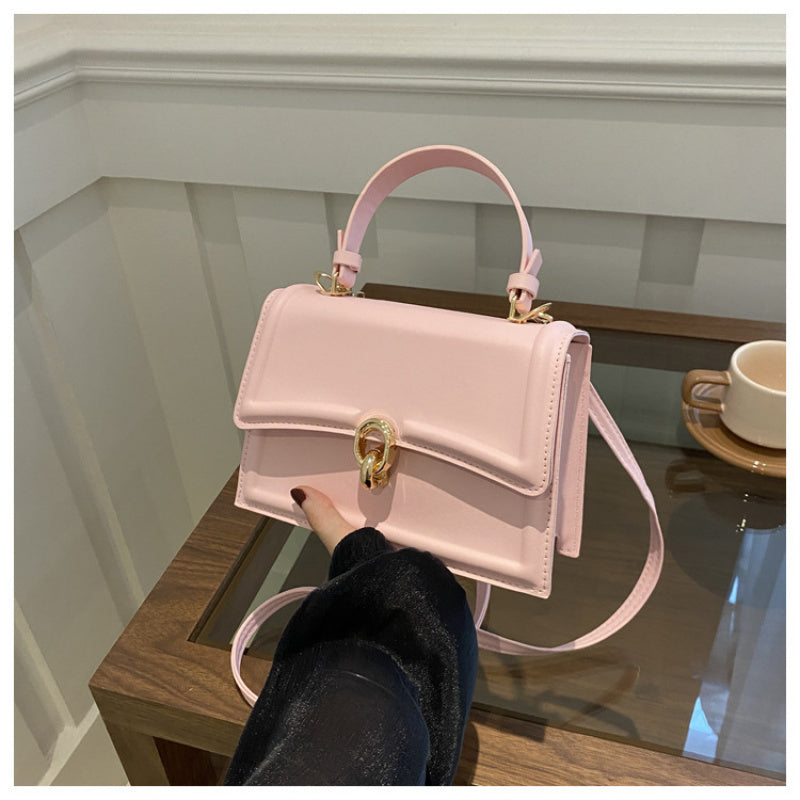 Women's Convertible Crossbody Bag - Detachable Strap Shoulder Purse, with Golden-Tone Hardware, Minimalist Everyday & Formal Handbag for Women (Black, Pink, White) - Lightweight & Durable Design