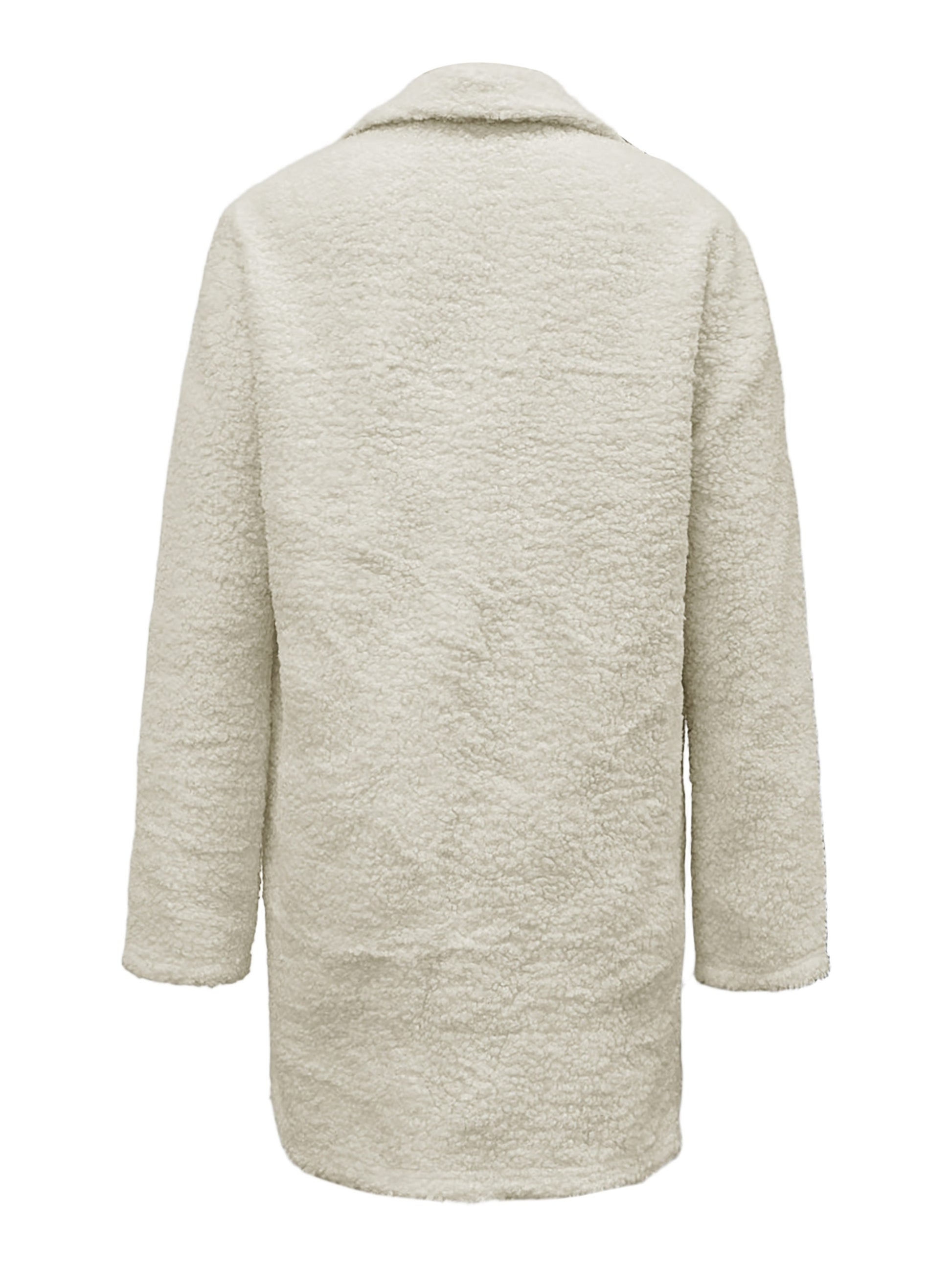 Casaco de Inverno Feminino com Gola Falsa - Jaqueta de Meio Comprimento para Todas as Estações, Casaco Casual de Cor Sólida, Blazer Lavável à Máquina para Camadas de Outono e Inverno (Escritório, Semi-Formal, Traje Casual) - Conforto Macio, Fácil Cuidado, Estilo Versátil