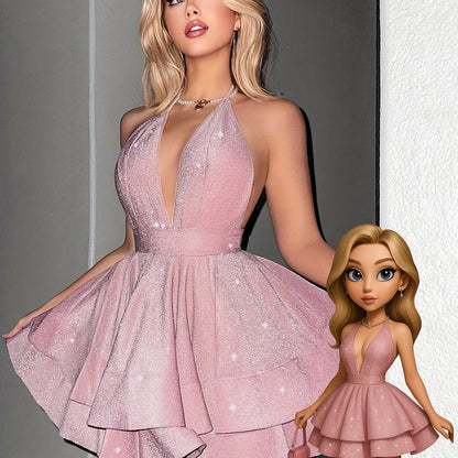 Elegant Red Off-Shoulder Mini Dress with Ruched Detail