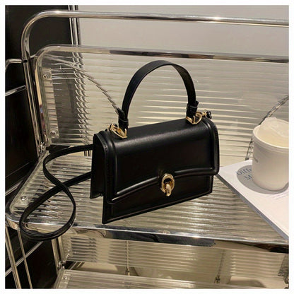 Women's Convertible Crossbody Bag - Detachable Strap Shoulder Purse, with Golden-Tone Hardware, Minimalist Everyday & Formal Handbag for Women (Black, Pink, White) - Lightweight & Durable Design