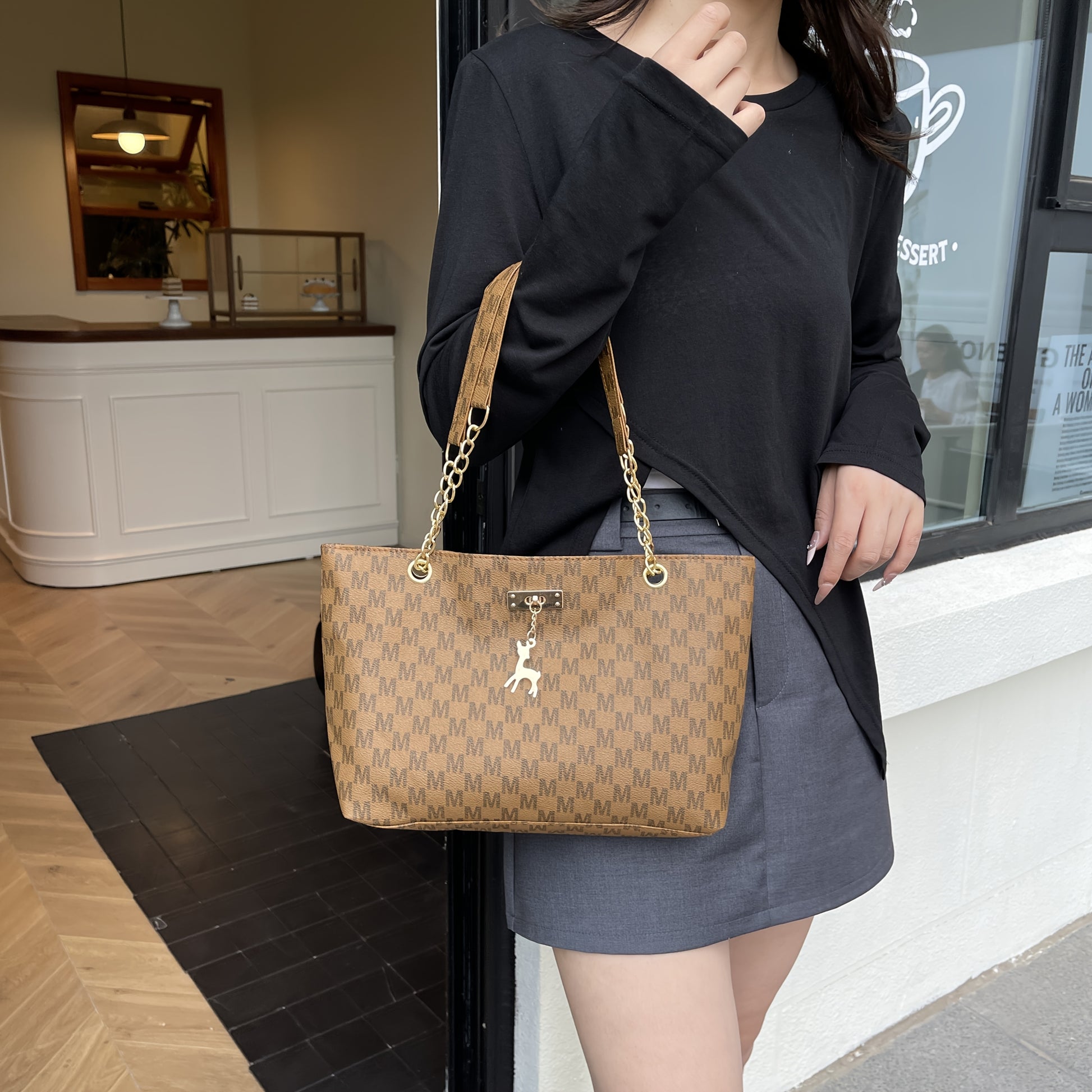 Elegant Ladies' Messenger Bag |, Buckle Closure, Multi-Functional for Commuting and Casual Professional Settings, Ideal Gift for Wife, Girlfriend, Sisters, or BFFs