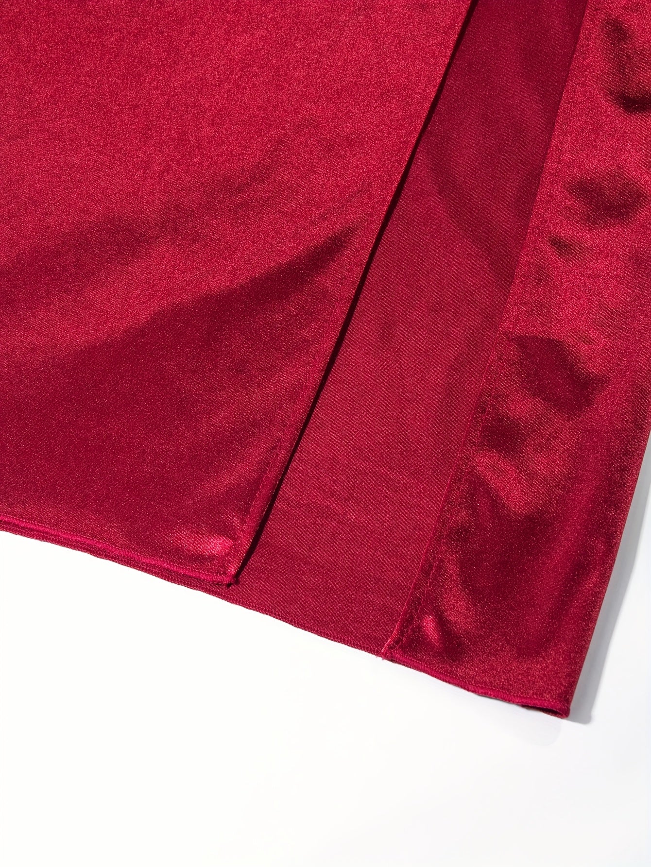 Sexy Criss Cross Neck Bodycon Dress | High Slit, Solid Color, Hollow Detail, Suitable for Spring/Summer/Fall