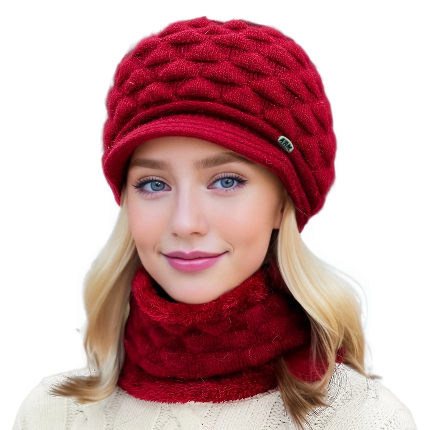 Bonito e quente chapéu de pato para outono e inverno, perfeito para uso casual com proteção auricular.
