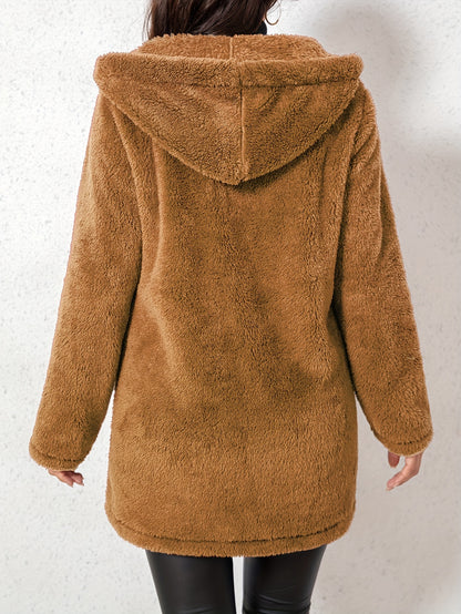 Elegant Women’s Fleece Jacket – Cozy Fall/Winter Outerwear