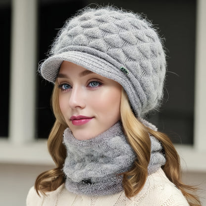 Bonito e quente chapéu de pato para outono e inverno, perfeito para uso casual com proteção auricular.
