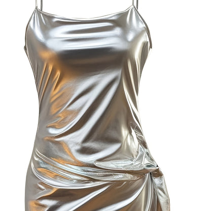 Elegant Bodycon Dress with Side Tie Detail