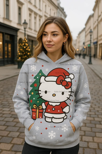 Hello Kitty Christmas Hoodie – Soft, Warm & Kawaii Winter Wear