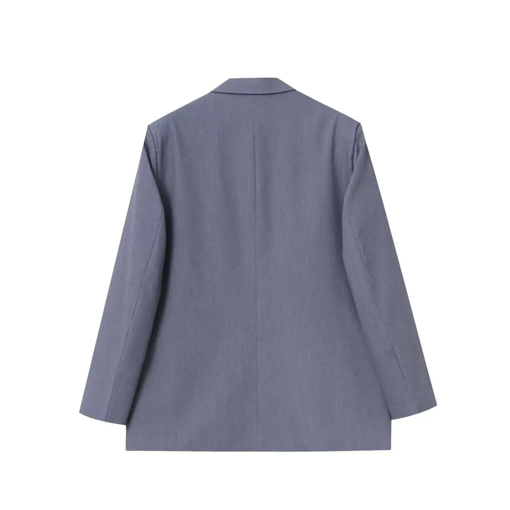 PB&ZASpring/Summer 2023 New Commuting Loose Leisure Fashion Suit Lapel Loose Double Breasted Blazer