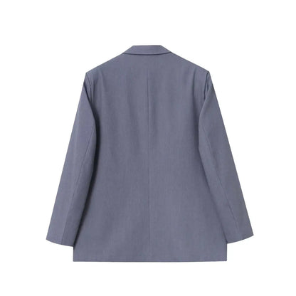 PB&ZASpring/Summer 2023 New Commuting Loose Leisure Fashion Suit Lapel Loose Double Breasted Blazer