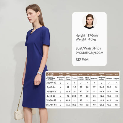Elegant Minimalist Knit Dress for Summer Office Chic