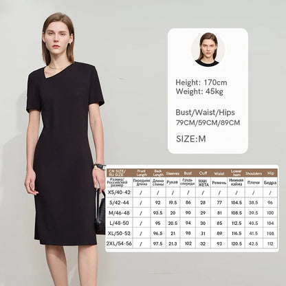 Elegant Minimalist Knit Dress for Summer Office Chic