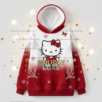 Hello Kitty Christmas Hoodie – Soft, Warm & Kawaii Winter Wear