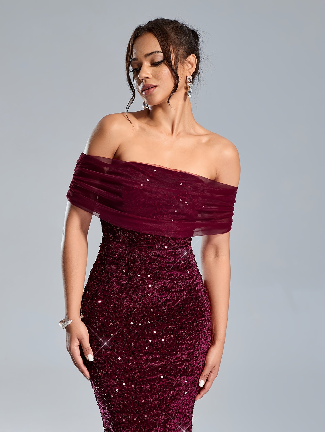 Elegant Black Party Cocktail Dress