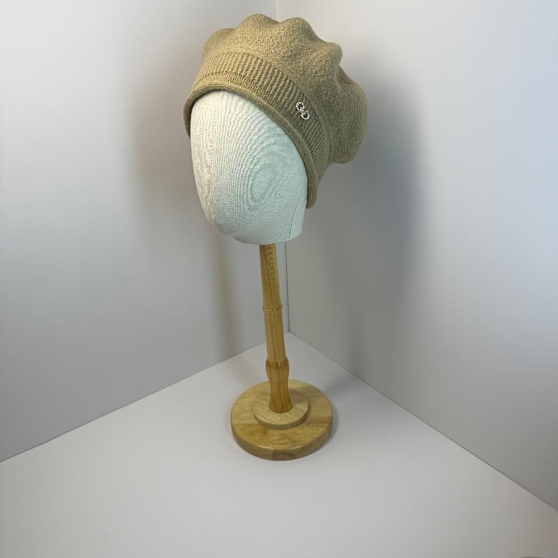 4 Cores Disponíveis Beret Feminino Novo Outono Inverno Moda Versátil Gorro, Chapéu de Inverno para Mulheres, Gorro para Mulheres, Chapéu de Inverno Para Mulheres Clima Frio, gorro inverno mulher, gorros inverno mulher, gorros