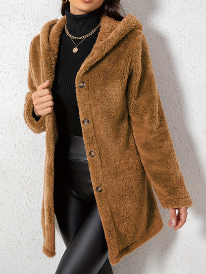 Elegant Women’s Fleece Jacket – Cozy Fall/Winter Outerwear