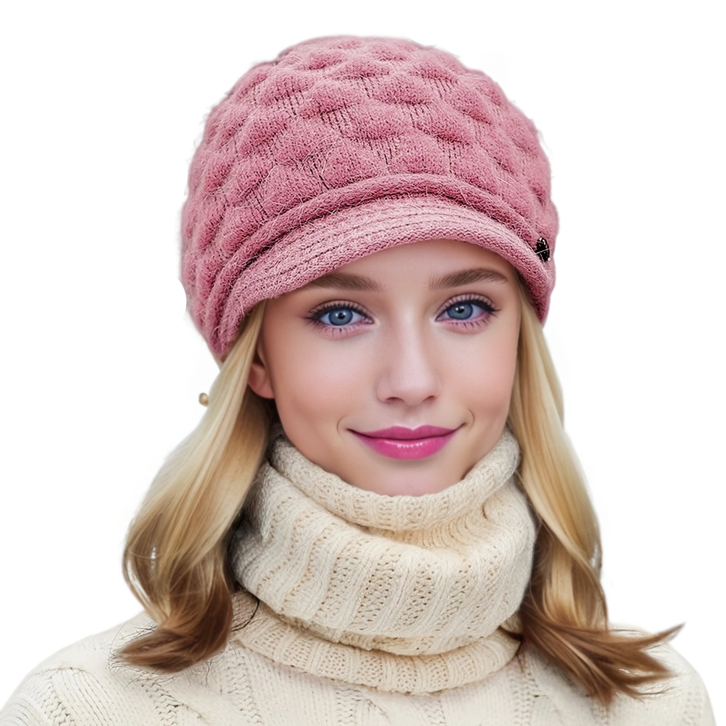 Bonito e quente chapéu de pato para outono e inverno, perfeito para uso casual com proteção auricular.