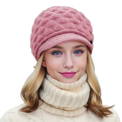 Bonito e quente chapéu de pato para outono e inverno, perfeito para uso casual com proteção auricular.