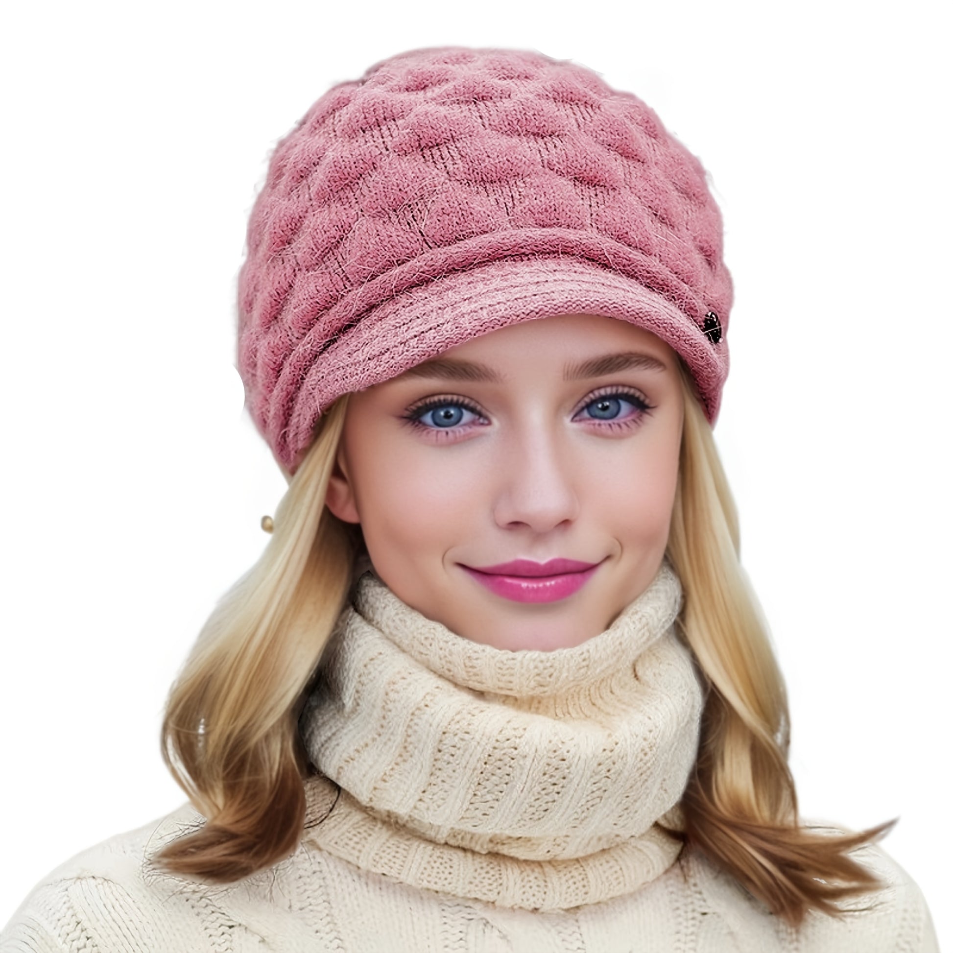 Bonito e quente chapéu de pato para outono e inverno, perfeito para uso casual com proteção auricular.