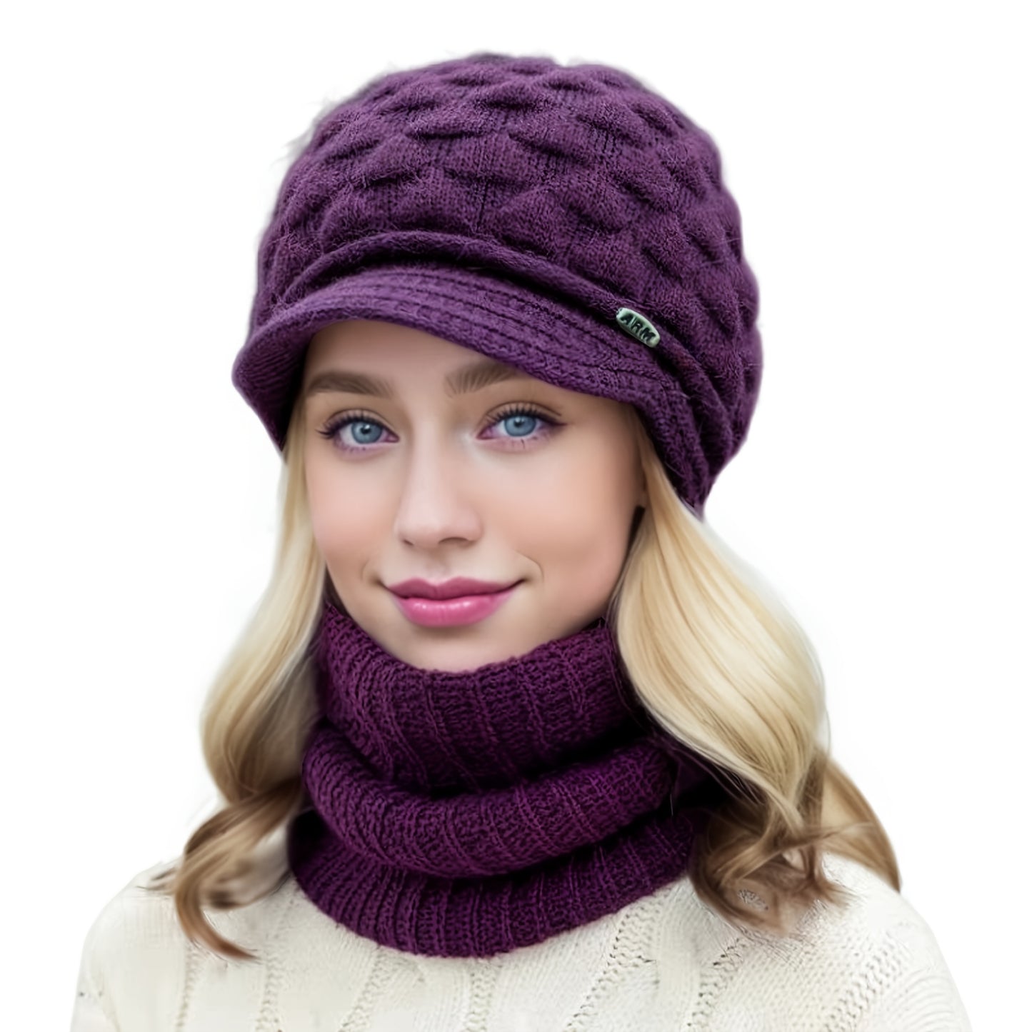 Bonito e quente chapéu de pato para outono e inverno, perfeito para uso casual com proteção auricular.