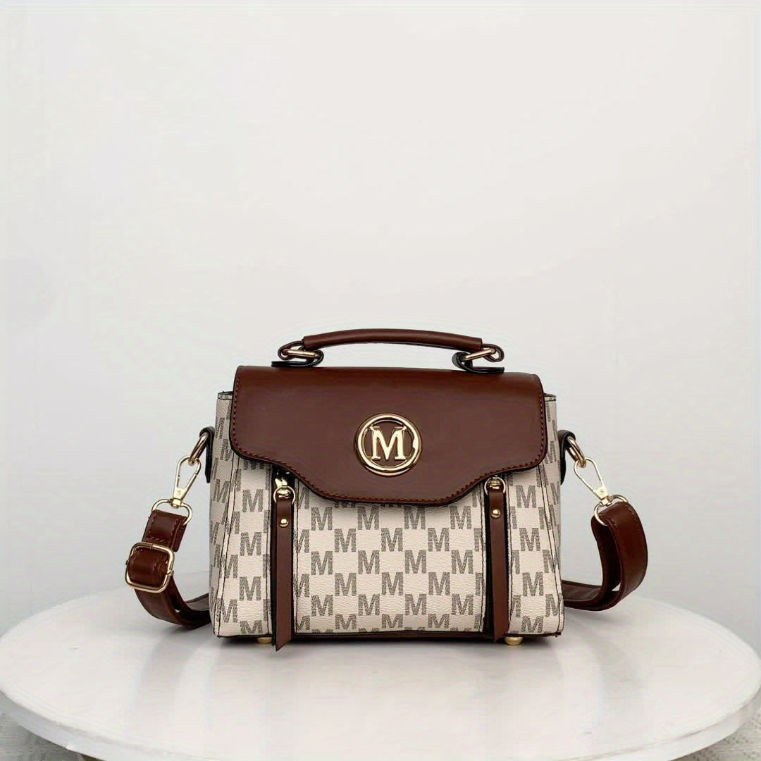 Fashionable Vintage Patterned Women'S Shoulder Bag | Multi-Pocket, Removable Strap, Large Capacity, Ideal for Daily Outings, Travel, Work, Shopping, and Dining, Great Gift for Family and Friends