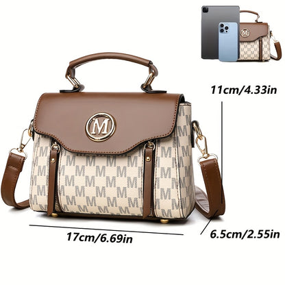 Fashionable Vintage Patterned Women'S Shoulder Bag | Multi-Pocket, Removable Strap, Large Capacity, Ideal for Daily Outings, Travel, Work, Shopping, and Dining, Great Gift for Family and Friends