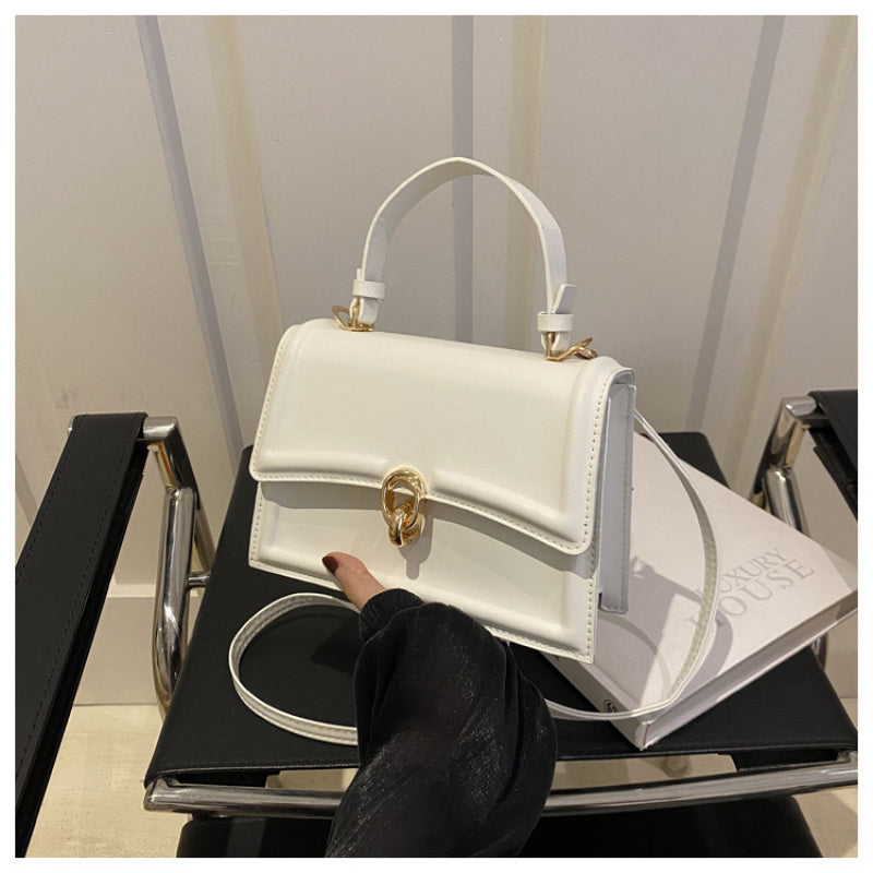 Women's Convertible Crossbody Bag - Detachable Strap Shoulder Purse, with Golden-Tone Hardware, Minimalist Everyday & Formal Handbag for Women (Black, Pink, White) - Lightweight & Durable Design