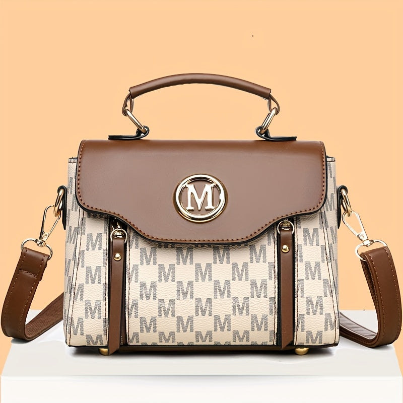 Fashionable Vintage Patterned Women'S Shoulder Bag | Multi-Pocket, Removable Strap, Large Capacity, Ideal for Daily Outings, Travel, Work, Shopping, and Dining, Great Gift for Family and Friends