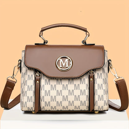 Fashionable Vintage Patterned Women'S Shoulder Bag | Multi-Pocket, Removable Strap, Large Capacity, Ideal for Daily Outings, Travel, Work, Shopping, and Dining, Great Gift for Family and Friends