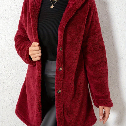 Elegant Women’s Fleece Jacket – Cozy Fall/Winter Outerwear