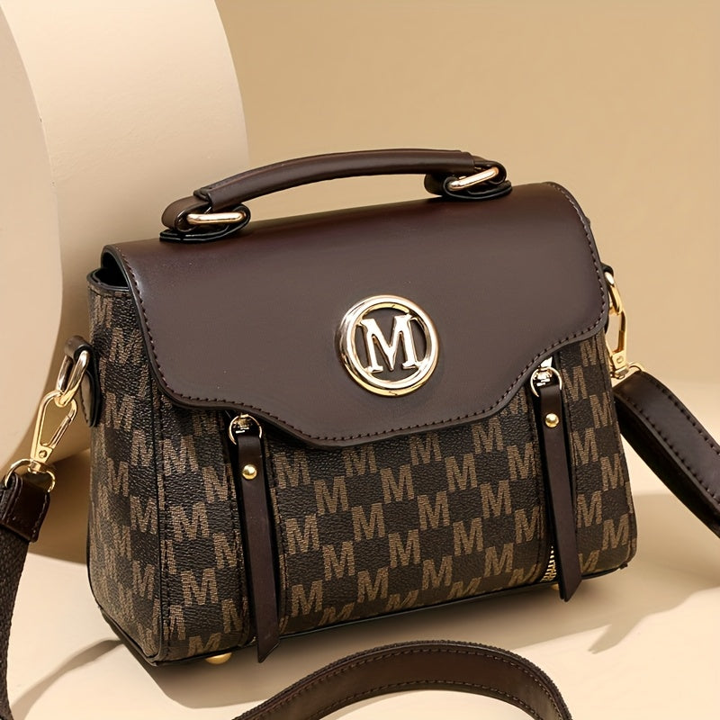 Fashionable Vintage Patterned Women'S Shoulder Bag | Multi-Pocket, Removable Strap, Large Capacity, Ideal for Daily Outings, Travel, Work, Shopping, and Dining, Great Gift for Family and Friends