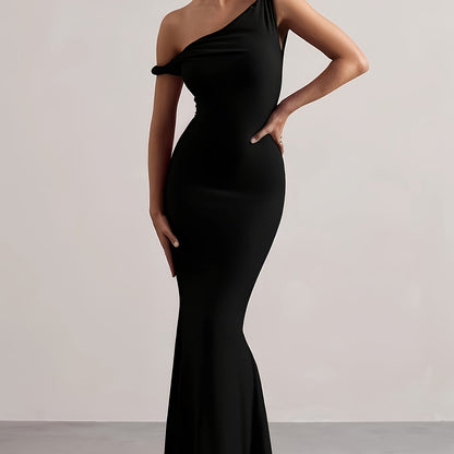 Elegant Red Off-Shoulder Maxi Dress - Perfect for Summer