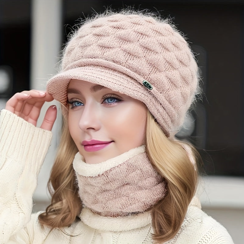 Bonito e quente chapéu de pato para outono e inverno, perfeito para uso casual com proteção auricular.