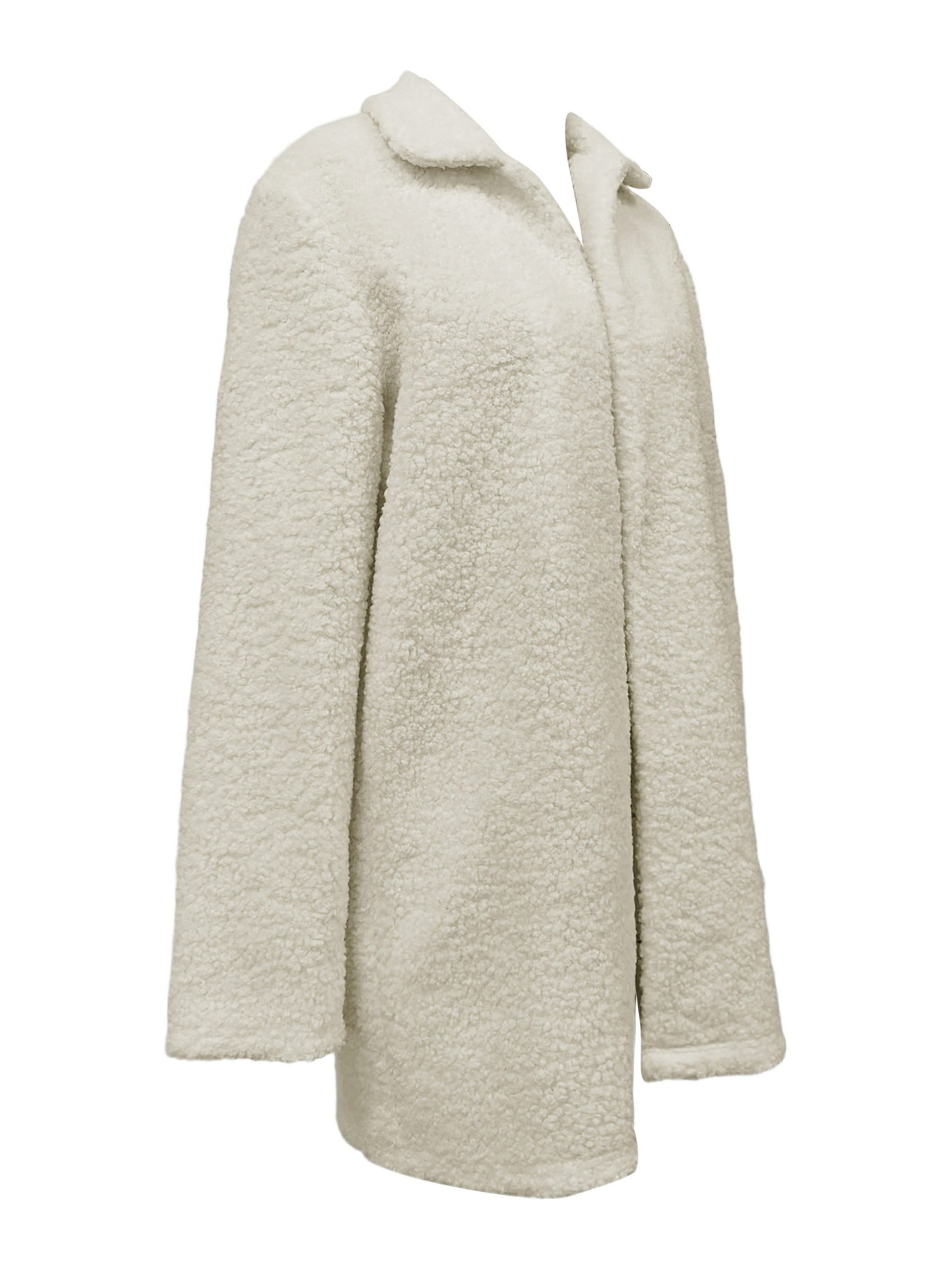 Casaco de Inverno Feminino com Gola Falsa - Jaqueta de Meio Comprimento para Todas as Estações, Casaco Casual de Cor Sólida, Blazer Lavável à Máquina para Camadas de Outono e Inverno (Escritório, Semi-Formal, Traje Casual) - Conforto Macio, Fácil Cuidado, Estilo Versátil