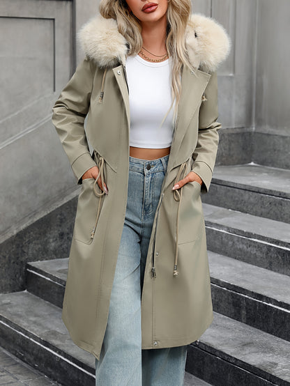 Plus Size - Plus Size - Plus Size, Women'S Heavy-Duty Winter Coat - Thick Non-Stretch Outerwear Jacket with Full-Zip Closure, Long Formal & Everyday Outerwear for Cold, Winter - Plus Size Friendly (no Belt Needed) - Machine Washable